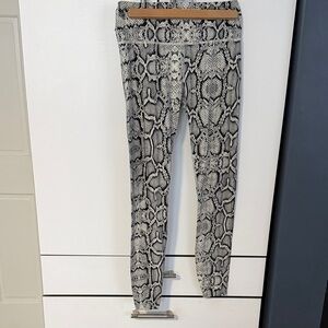 Snakeskin Print Women's Pants